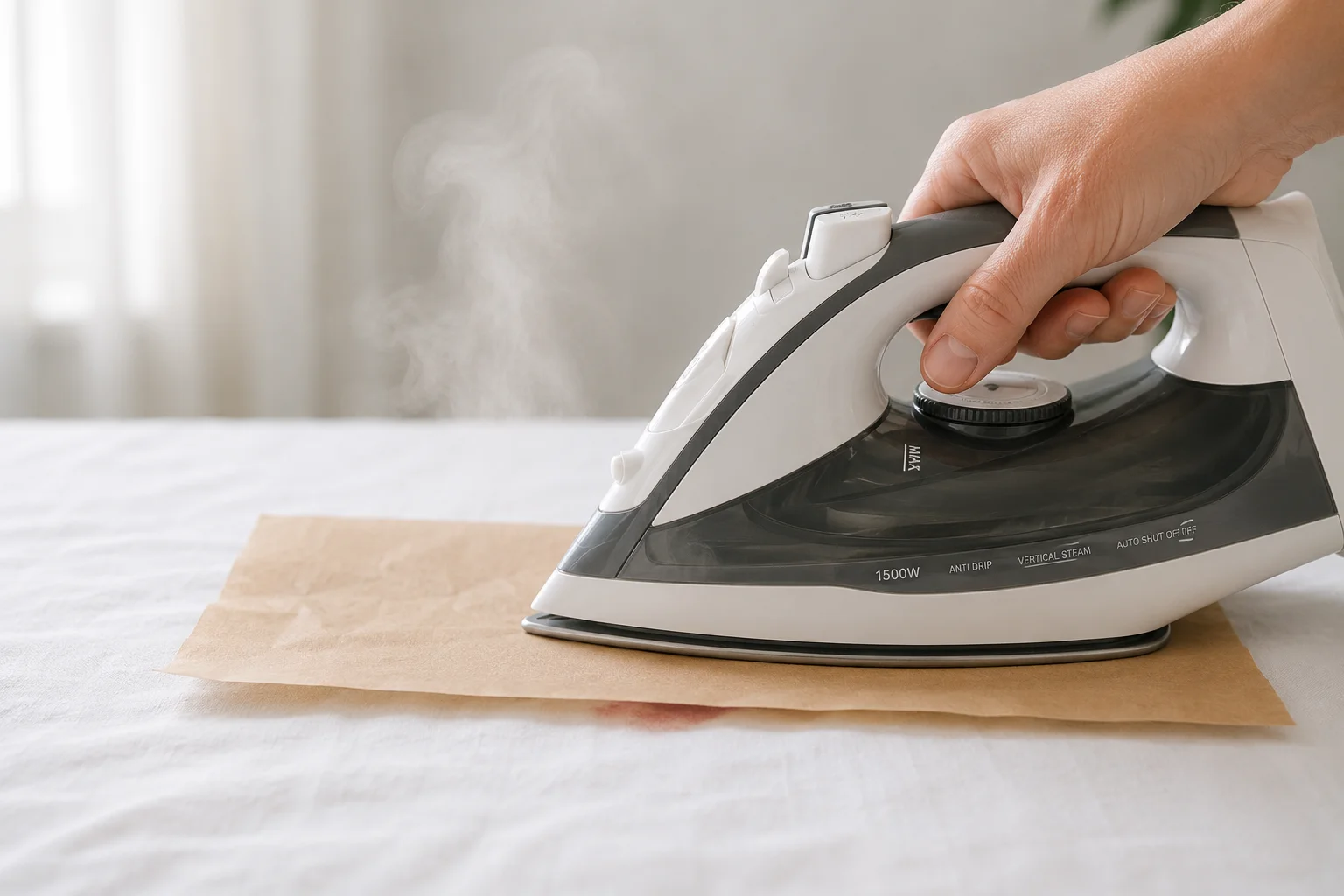 how to remove candle wax from tablecloth using iron and paper towel method