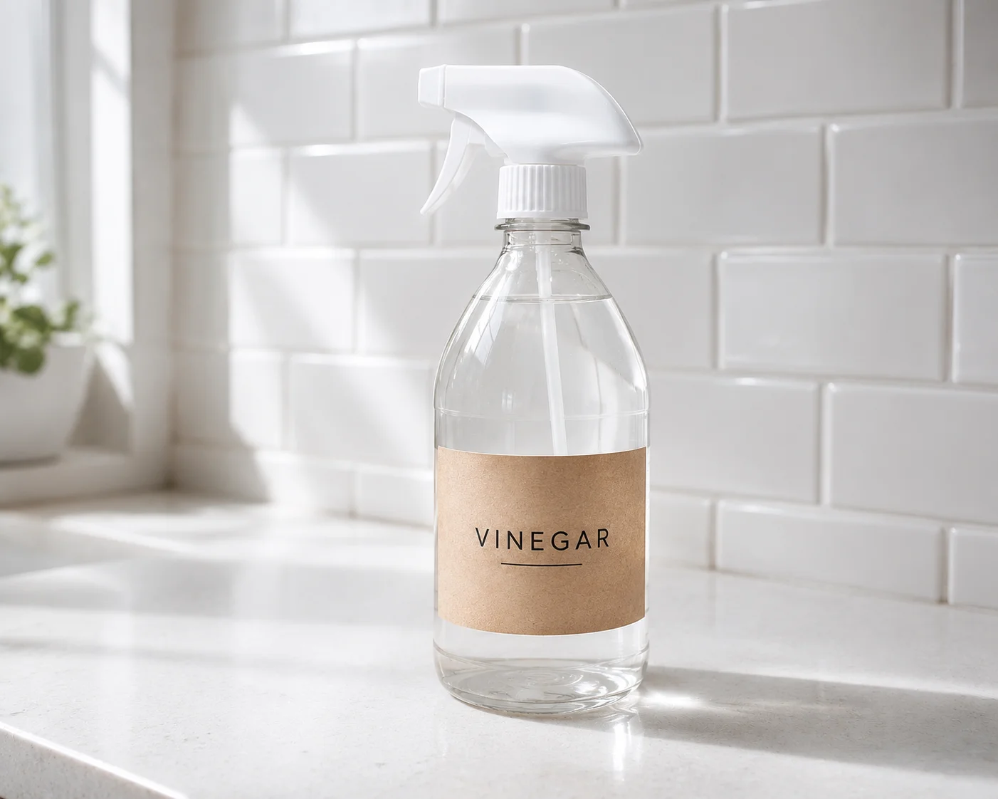 white vinegar mold treatment dwell time on bathroom tile